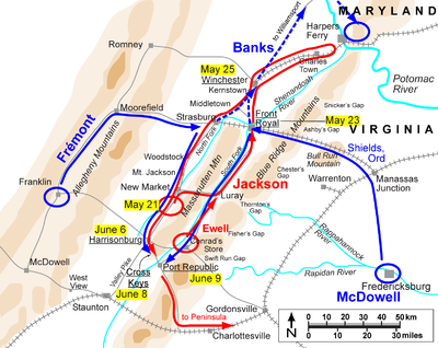 Map Battle of Front Royal